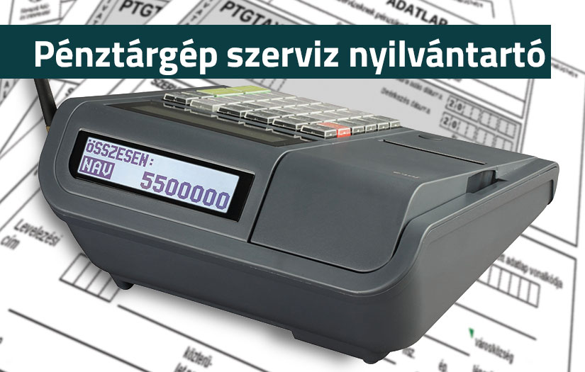 Pénztárgép szerviz nyilvántartó